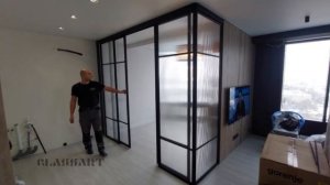 Раздвижная межкомнатная перегородка