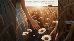 И цветы, и шмели, и трава, и колосья…(песня на стихи И