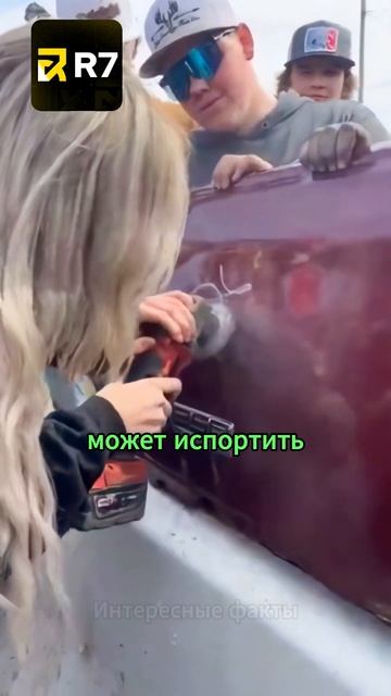 Девушка расписывает машину БОЛГАРКОЙ🔥 #факты #интере