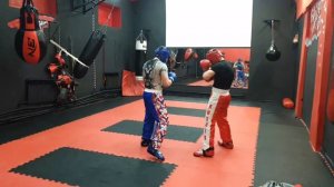 Кикбоксинг / Работа в парах /  Запись прямого эфира