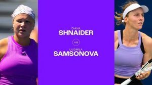 10.08.2024. Диана Шнайдер - Людмила Самсонова. WTA Toronto. Diana Shnayder - Liudmila Samsonova