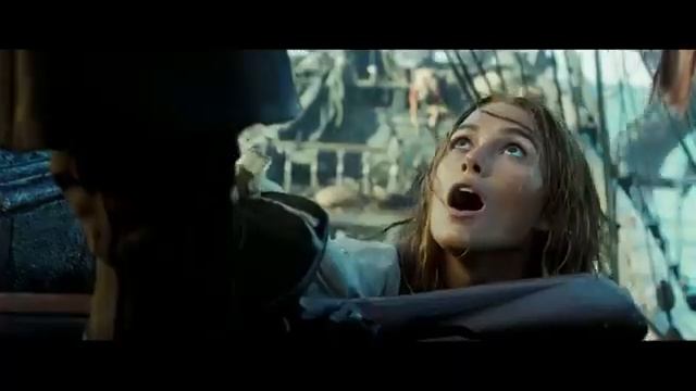 Джек воробей стреляет в Кракена. Пираты Карибского мо? смотреть онлайн