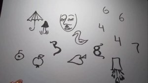 Рисунки из цифр.