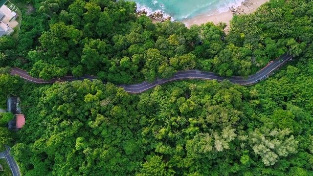 Красивое видео природы и моря Таиланда в 4К с дрона DJI. Пляж: Nai Thon и Banana Beach. Пхукет, 202