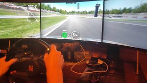 Игровой руль на колесе от гироскутера..