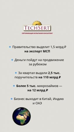 🌍 Малый бизнес — на экспорт. С господдержкой