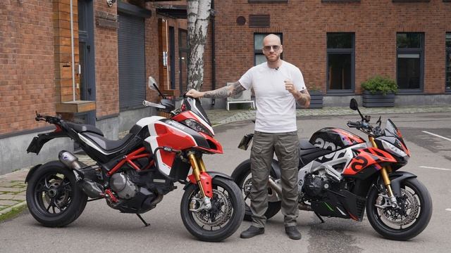 Обзор-сравнение Tuono V4 и Multistrada 1260 PP. Самые практичные мо