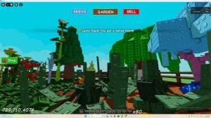играю в вырасти сад в ROBLOX.