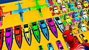 GTA 5 - Новая крутая гонка с трюками на гоночных автомобилях от Человека-Паука