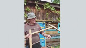 Старинная лучковая пила #дача
