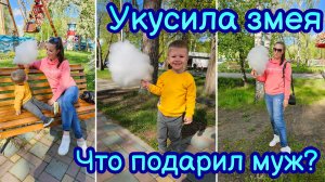 ВЛОГ | УКУСИЛА ЗМЕЯ🐍ГУЛЯЕМ С СЫНОМ | ПОДАРОК ОТ МУЖА🎁 РЕЦЕПТ ВКУСНОЙ ШАРЛОТКИ | САМ ЗА СЕБЯ ПЛАТИТ