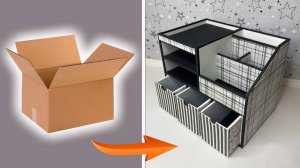 Интересная идея применения старого картона  📦 Как сделать прочный настольный органайзер