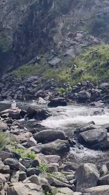 Шикарный водопад Куркуре😍 Республика Алтай,  Долина реки Чулышман. Август.