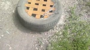 Качели из автопокрышек..НЕ ВЫКИДЫВАЙТЕ.мотоблок Ока ,с двигателем "Лифан"  Lifan  , тестирование ,