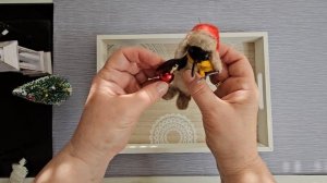 Ватная игрушка или игрушка из шерсти !Новогодние игру?