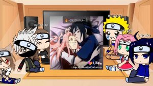 реакция персонажей Наруто на видео из лайка Какаши и Ханара