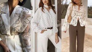 САМЫЕ МОДНЫЕ БЕЛЫЕ РУБАШКИ И БЛУЗКИ ВЕСНА-ЛЕТО 2025