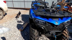 Новый CForce 500 EPS ставлю расширители арок и пробую по вес?