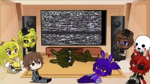 Реакция аниматроников из ФНАФ на Аманду| Gacha Club реакция