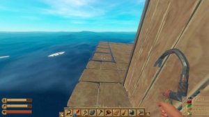 Делаем ловушки для ресурсов и улучшаем плот Floating Forward: A Raft Journey