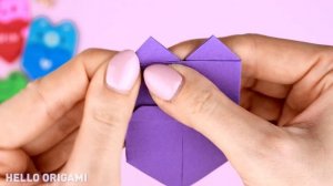 Поделки на День Святого Валентина | Оригами сердечки |