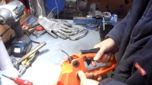 Бензопила перегрели ЦПГ, выясняю причину .