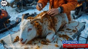 Коза, покрытая миллионами червей и паразитов, спасена