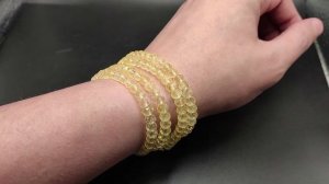 Браслет из бусин: Цитрин рондели ~6х5 мм. Бразилия