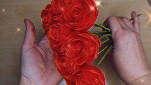 🌹🌹🌹ПРОСТЕЙШАЯ РОЗА ИЗ АТЛАСНОЙ ЛЕНТЫ 🌹🌹🌹DIY 🌹МК