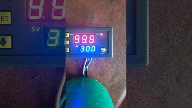 Нарастил длину датчика температуры, для термореле W3230. смотреть онлайн