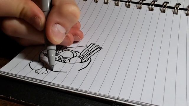 🍜 лапша#как нарисовать лапшу на тарелки#рисуем лапшу смотреть онлайн