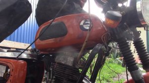 ЗАПУСК МОТОЦИКЛА ВОСХОД 3М/ПОМЕНЯЛ ВСЁ ЧТО МОЖНО!!!