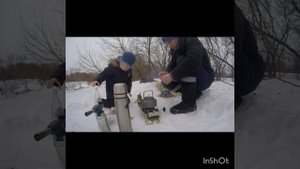 Зимний поход на любимое место с сыном. новый примус пт-