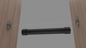 Установка штангодержателя WA0611 для круглой трубы D25 мм