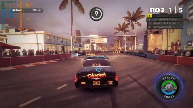 DIRT SHOWDOWN - TEST /8xМSAA_ULTRА/FUll HD/GTX 1060 3G/FX4300 4.0 #1 смотреть онлайн