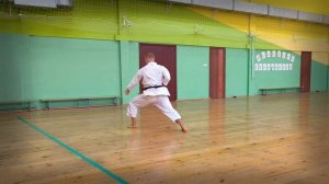КАРАТЭ: ката УНСУ / shotokan karate kata UNSU (slow&fast) / 雲手