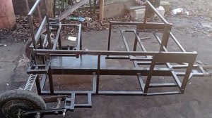 Готова рама электро трицикла из скутера своими руками