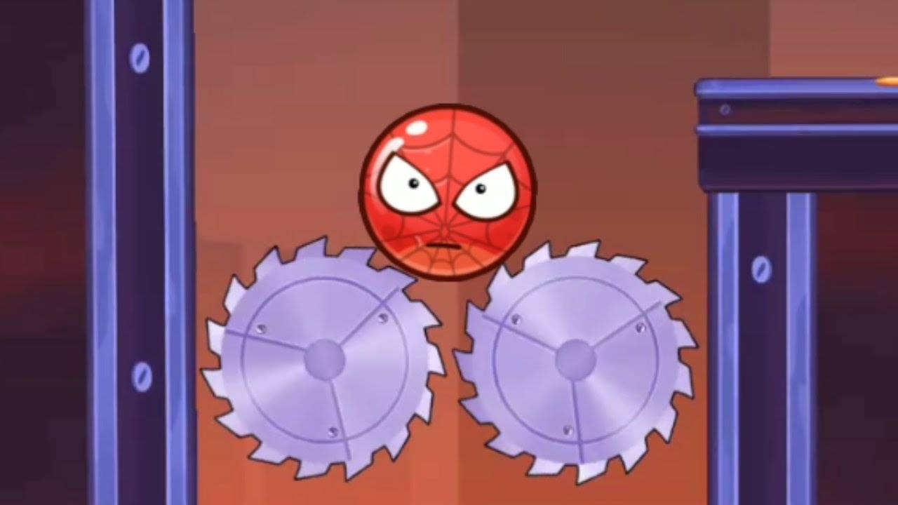 Злой Красный Шар в игре Angry Ball Adventure Уровни 37-39 смотреть онлайн