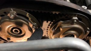 Установка фазорегуляторов и ремня ГРМ (двигатель F14D4),