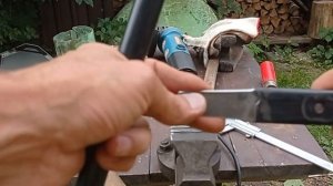 Сломалась ручка на косилке. Ремонт в дачных условиях.