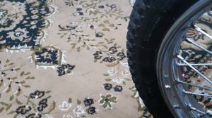 Выставляем по лазеру заднее колесо ява 638