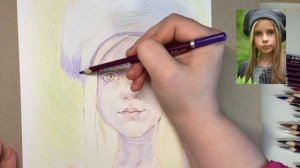 Как рисовать цветными карандашами | Полный процесс ри?