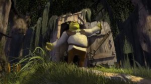 Шрек выходит из туалета