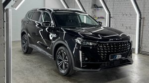 Jetour X70 - полировка кузова и нанесение керамики, убрали следы транспортной пленки и царапины
