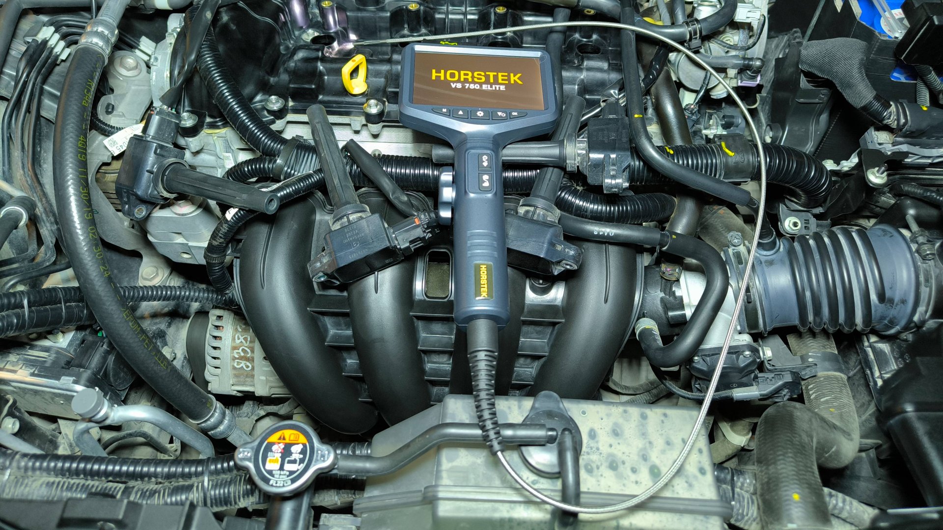 ЭНДОСКОПИЯ ДВИГАТЕЛЯ MAZDA CX-5 2G KF SKYACTIV 25Л. ВИДЕОСКОП HORSTEK VS 750 ELITE