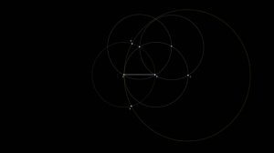 Как ТОЛЬКО с помощью циркуля поделить отрезок пополам