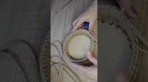 корзина из джута#корзина своими руками#руки не для ску