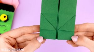 Оригами Игрушка на Хэллоуин | Бумажный Монстр и Вампир