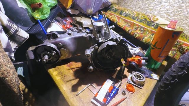 Ремонт/сборка/тюнинг скутера Honda dio/tact 1# смотреть онлайн