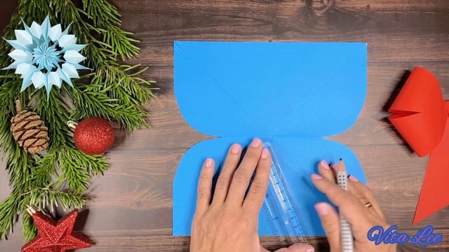 Simple Paper Bow Gift Wrapping Christmas Decorations Easy DIY  Бант из бумаги